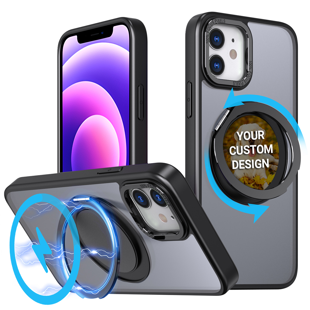 Custom for iPhone 12 Flexible Kickstand MagSafe Case