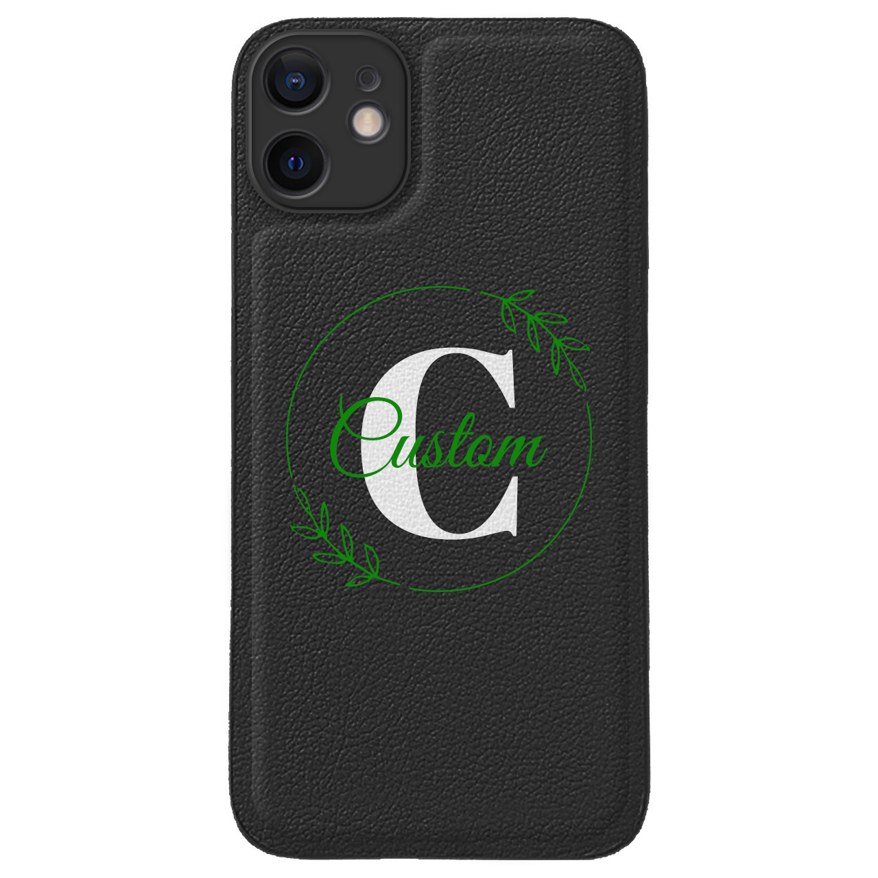 Custom for iPhone 12 Cute Leather Case