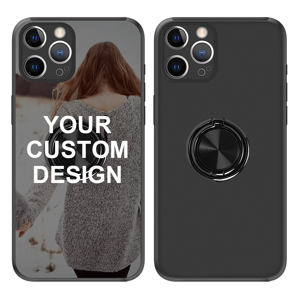 Custom for iPhone 12 Pro Ring Holder Dual Layers Case