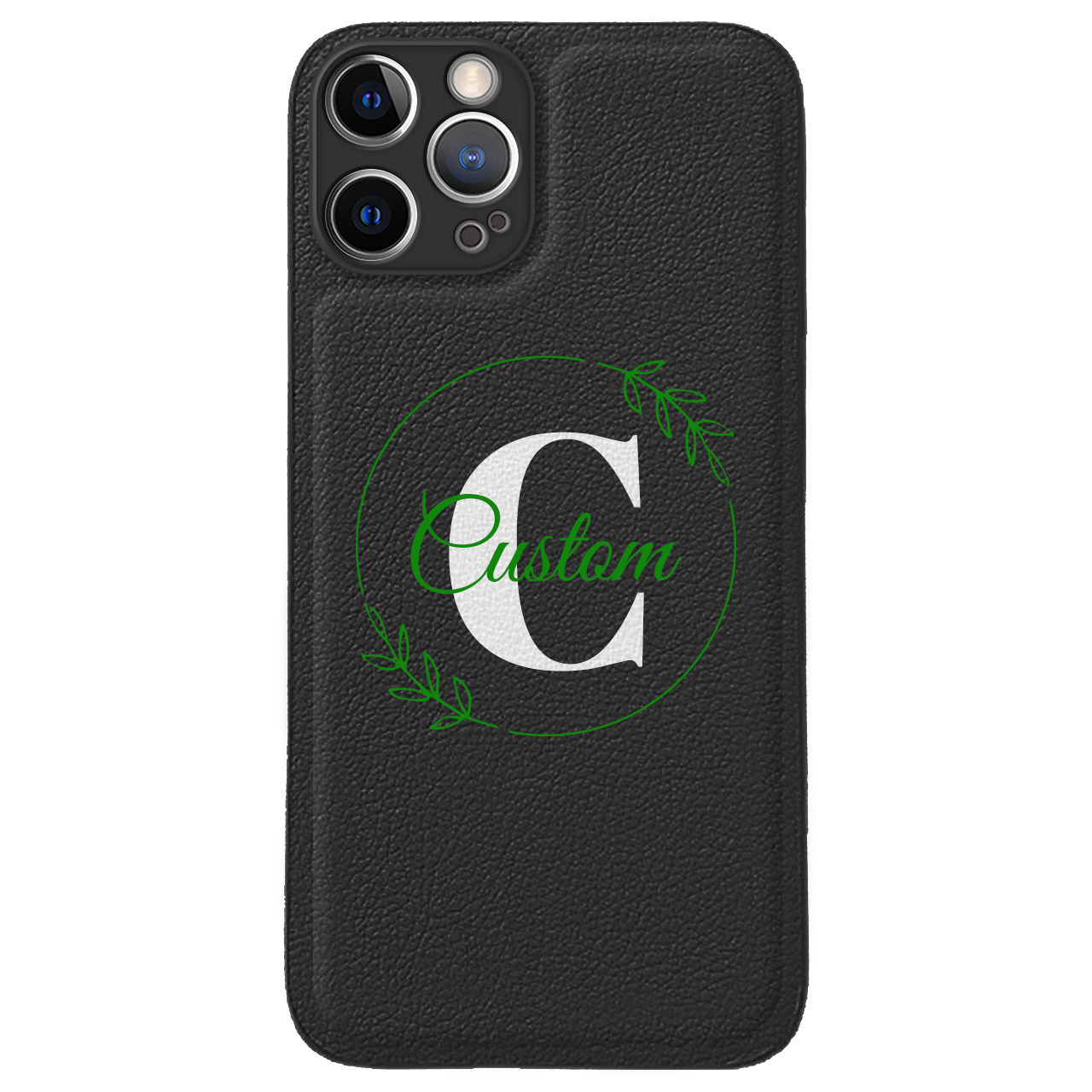 Custom for iPhone 12 Pro Cute Leather Case