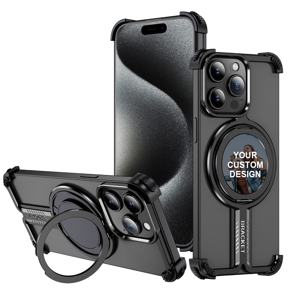 Custom for iPhone 12 Pro Titanium Shockproof MagSafe Case