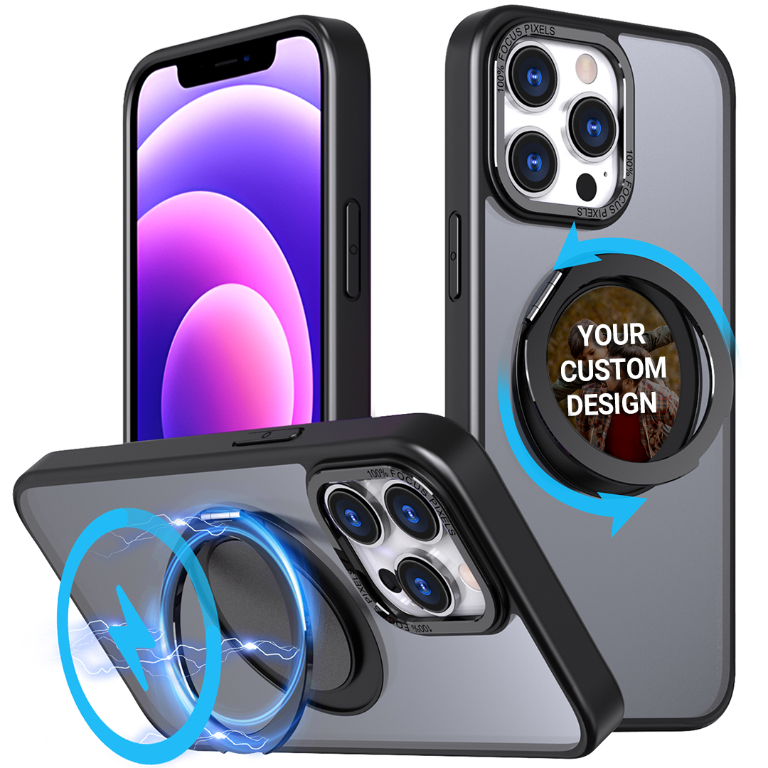 Custom for iPhone 12 Pro Max Flexible Kickstand MagSafe Case