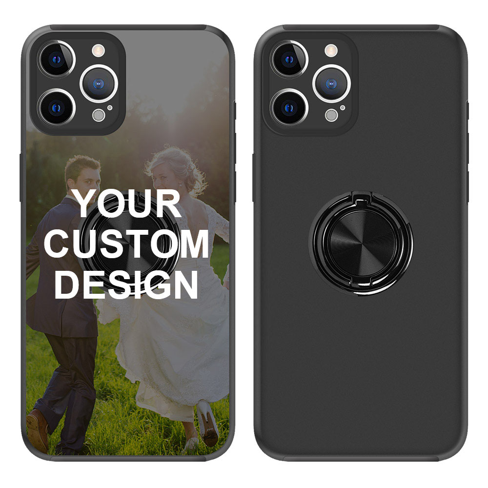 Custom for iPhone 12 Pro Max Ring Holder Dual Layers Case