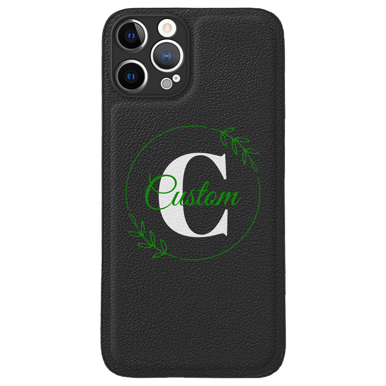 Custom for iPhone 12 Pro Max Cute Leather Case