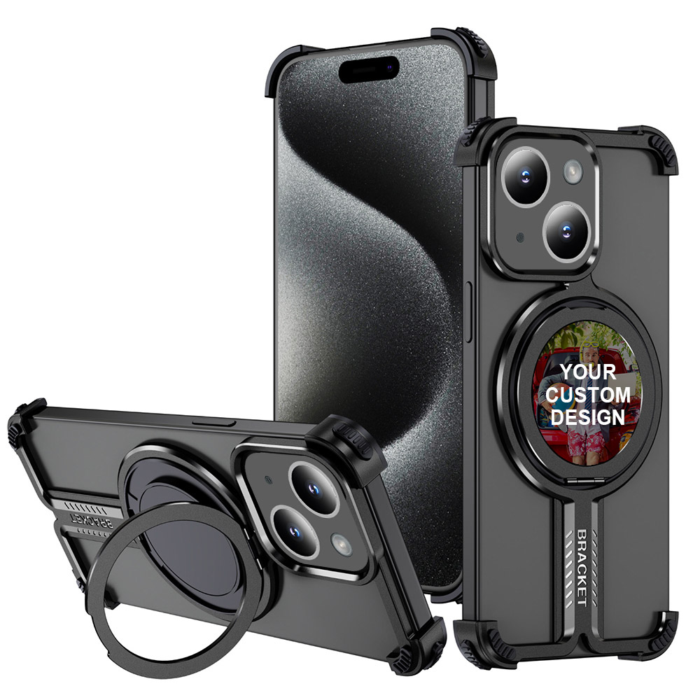 Custom for iPhone 13 Titanium Shockproof MagSafe Case