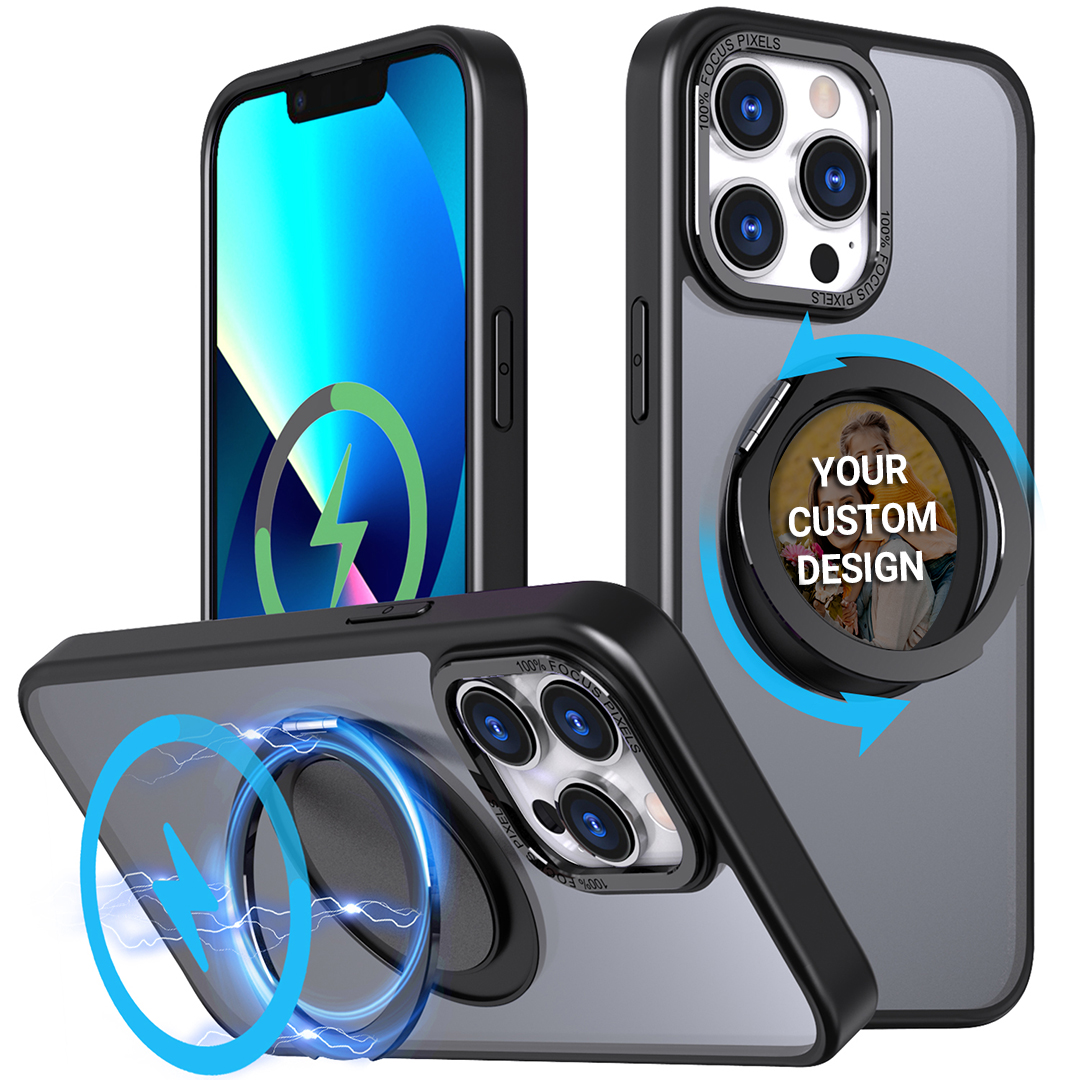 Custom for iPhone 13 Pro Max Flexible Kickstand MagSafe Case