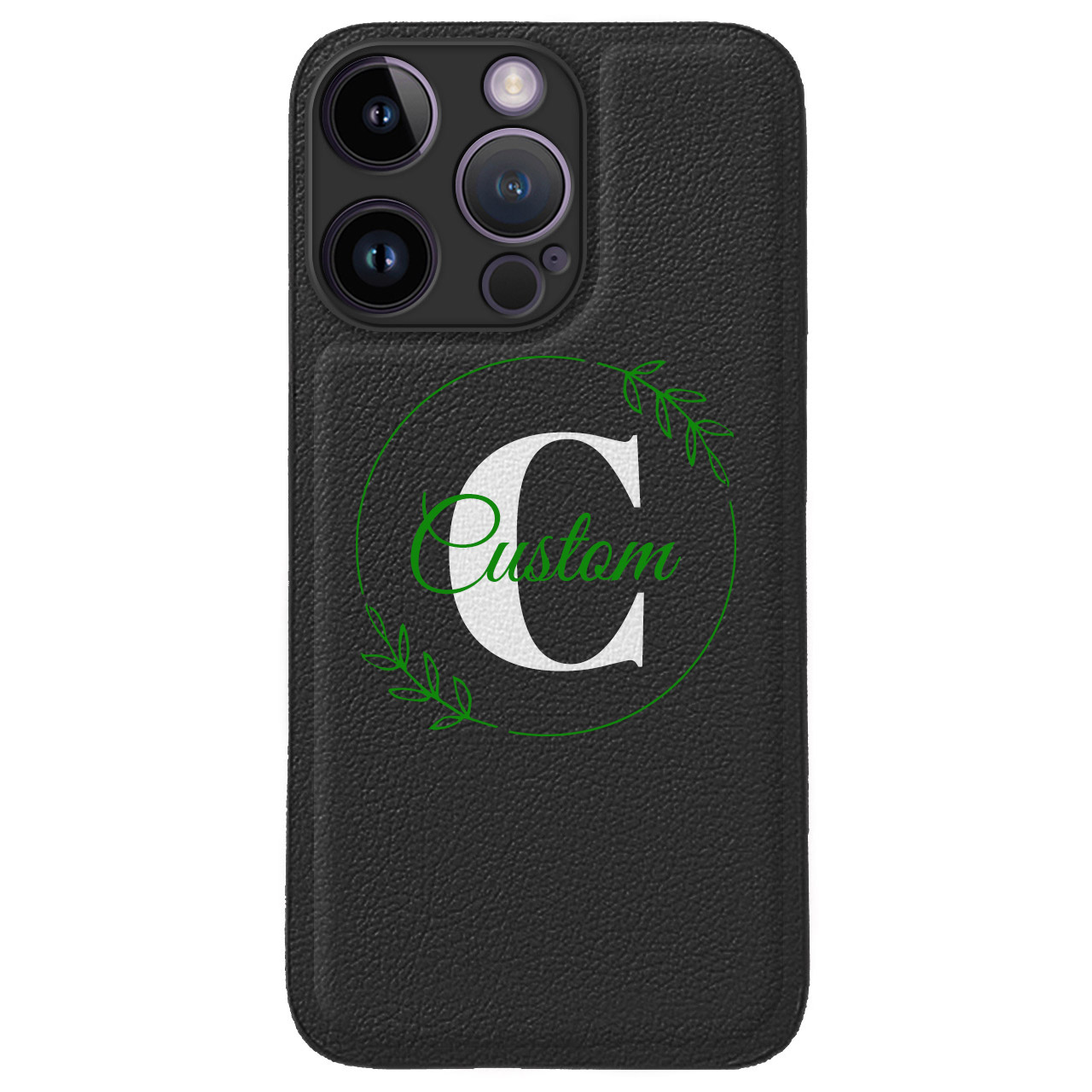 Custom for iPhone 14 Pro Cute Leather Case