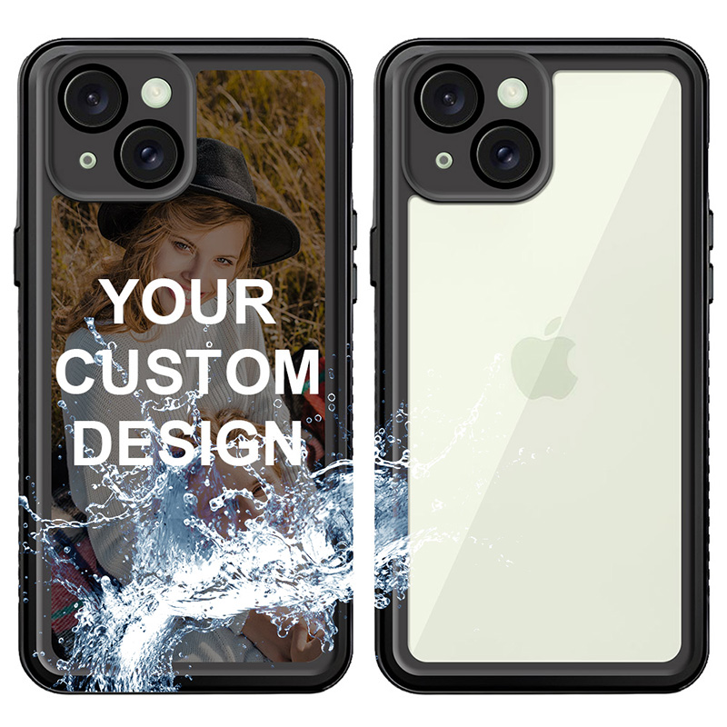 Custom for iPhone 15 Plus Waterproof Shockproof Case