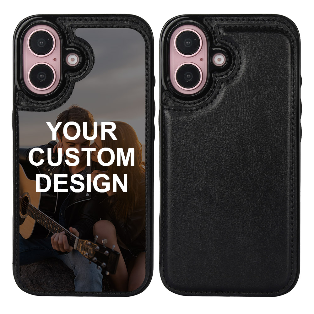 Custom for iPhone 16 Card Holder Wallet Case