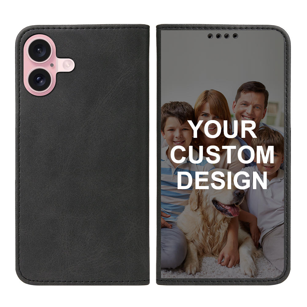 Custom for iPhone 16 Flip Wallet Case