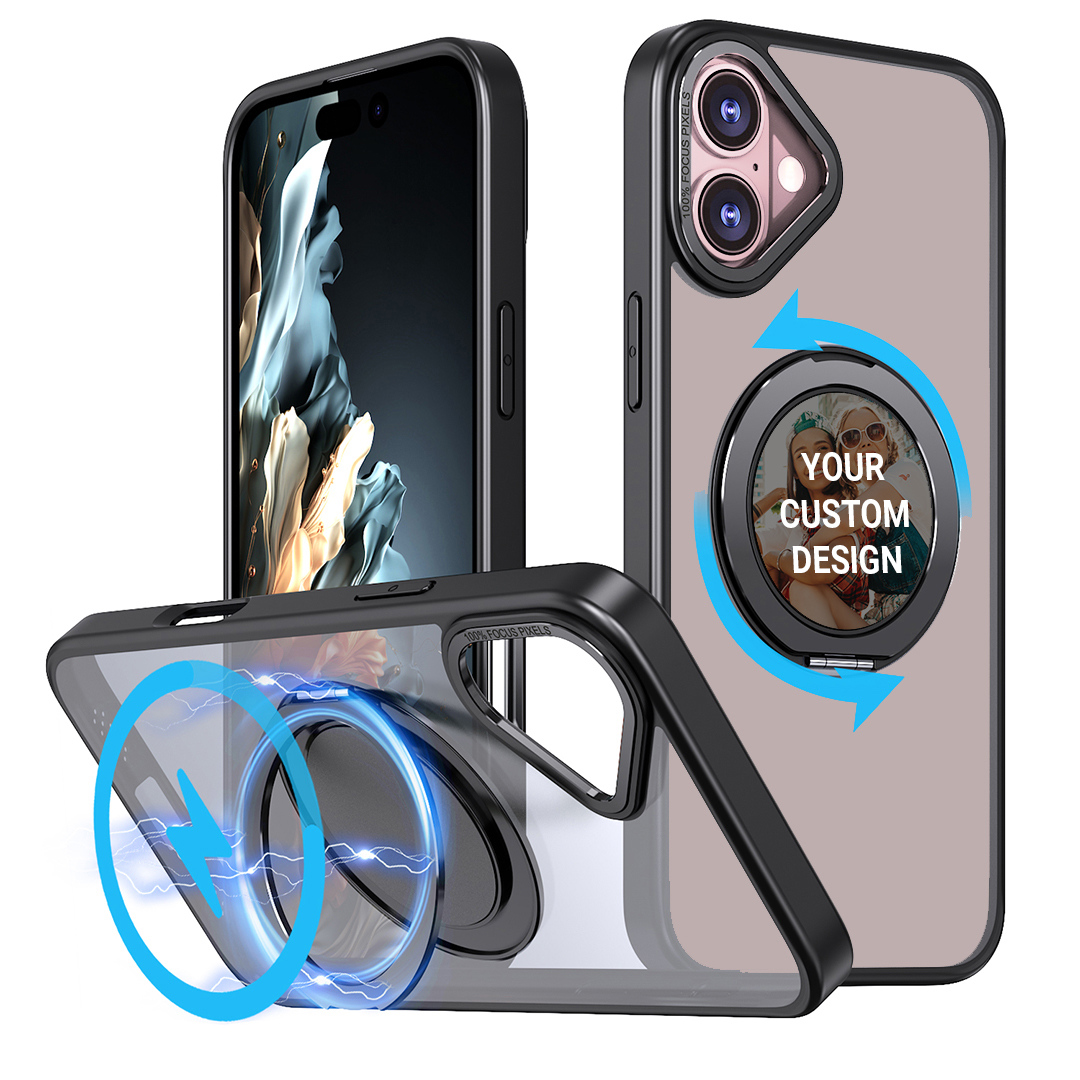 Custom for iPhone 16 Flexible Kickstand MagSafe Case