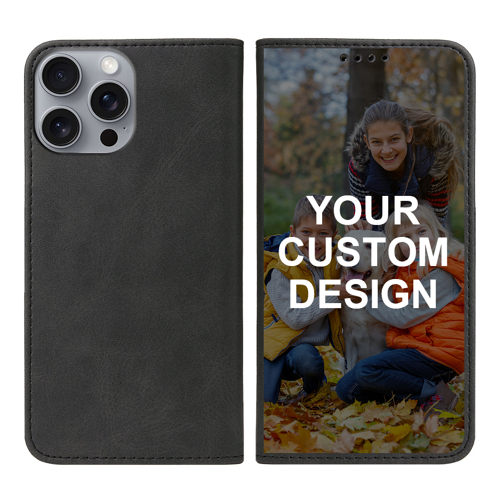 Custom for iPhone 16 Pro Max Flip Wallet Case