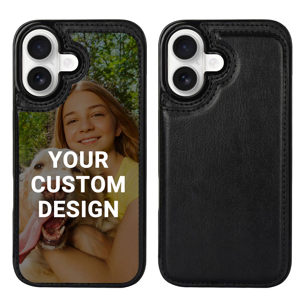 Custom for iPhone 17 Card Holder Wallet Case