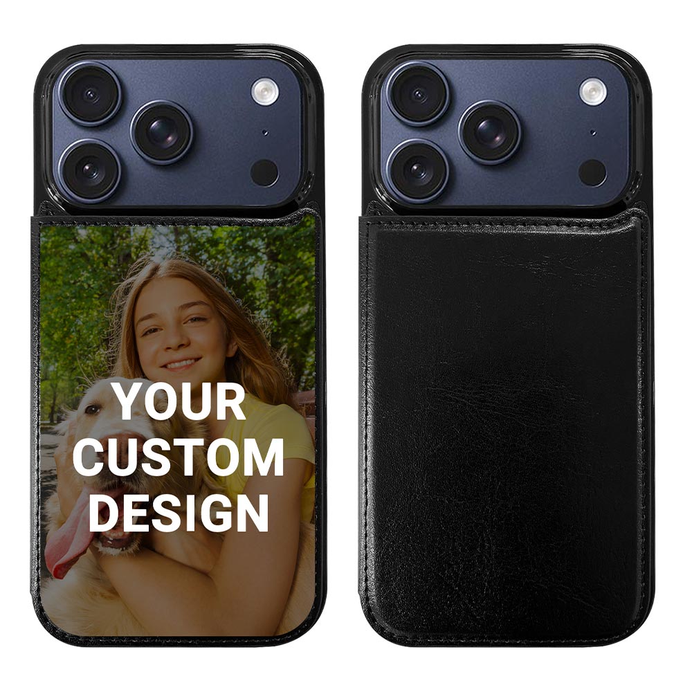 Custom for iPhone 17 Pro Card Holder Wallet Case