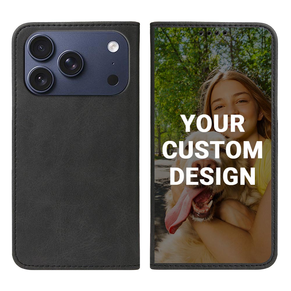 Custom for iPhone 17 Pro Flip Wallet Case