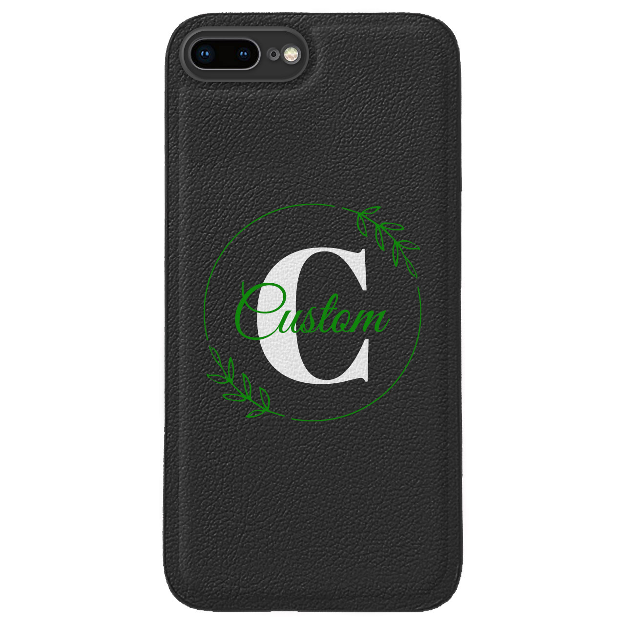 Custom for iPhone 8 Plus Cute Leather Case
