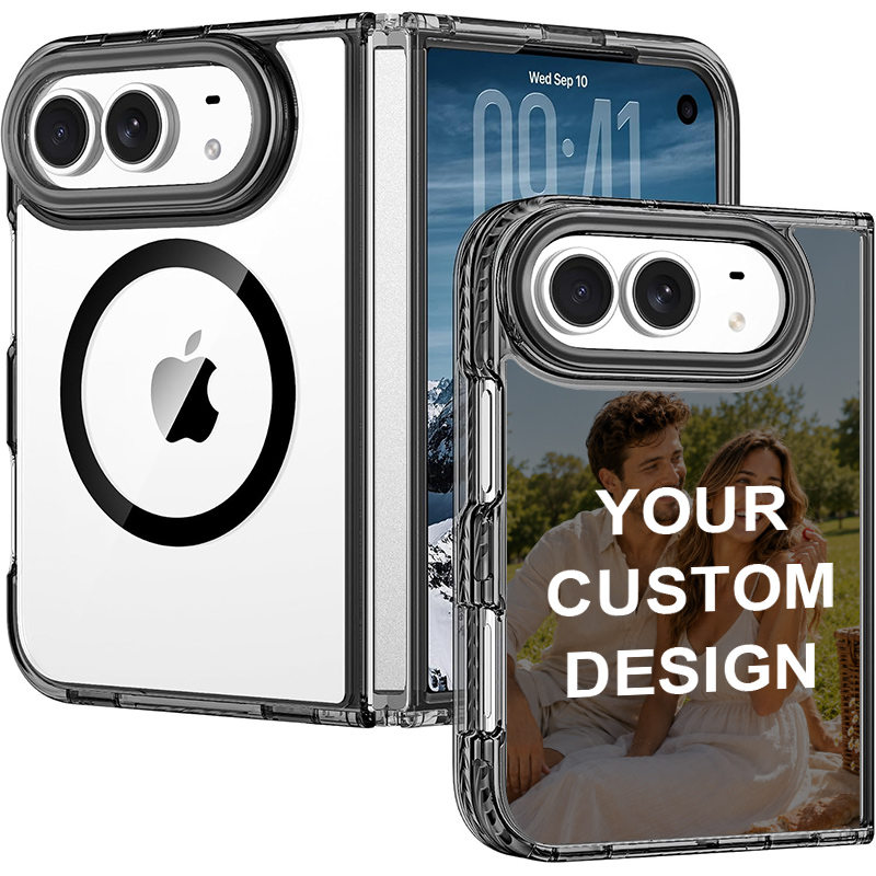 Custom for iPhone Duo Clear Magnetic Case