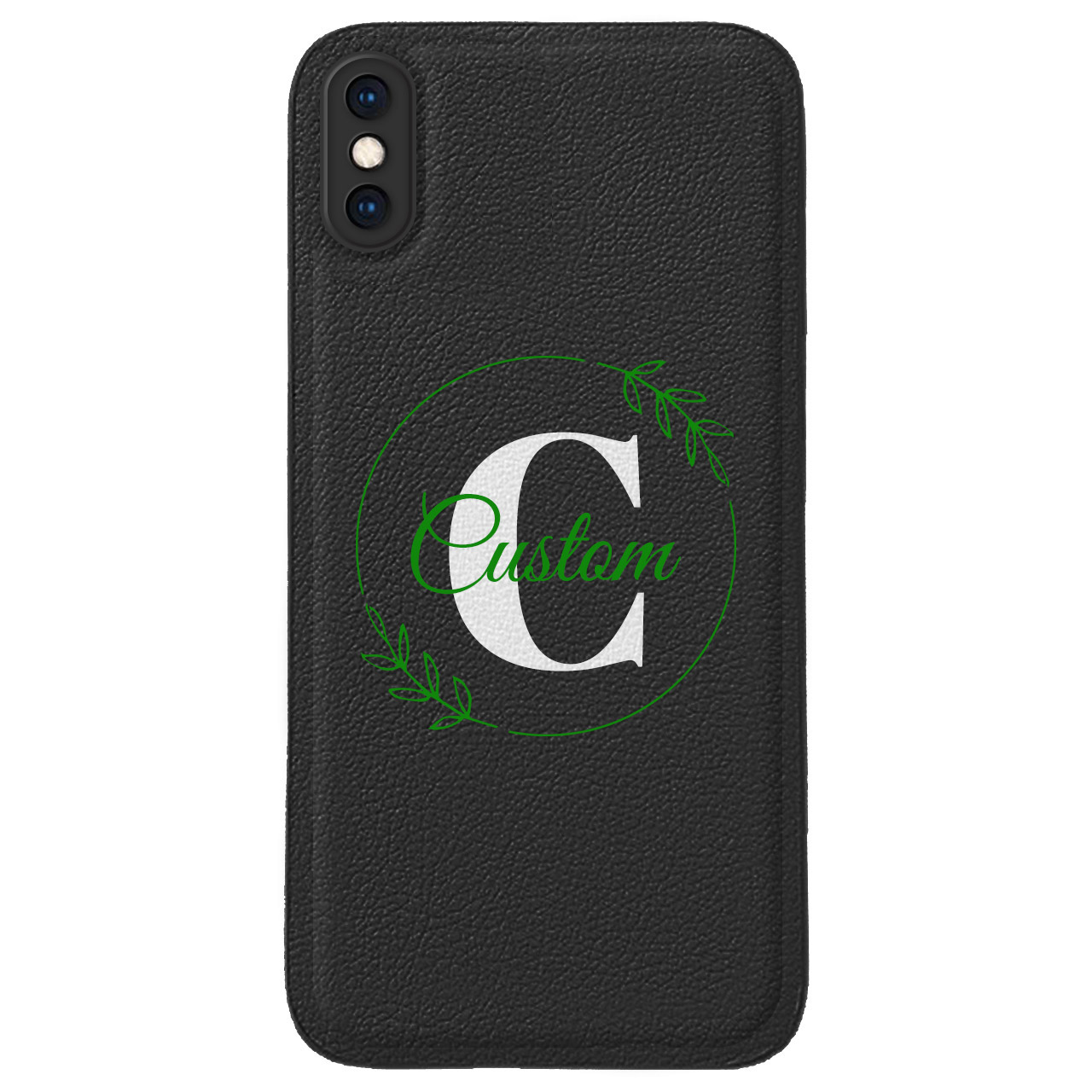 Custom for iPhone X Cute Leather Case