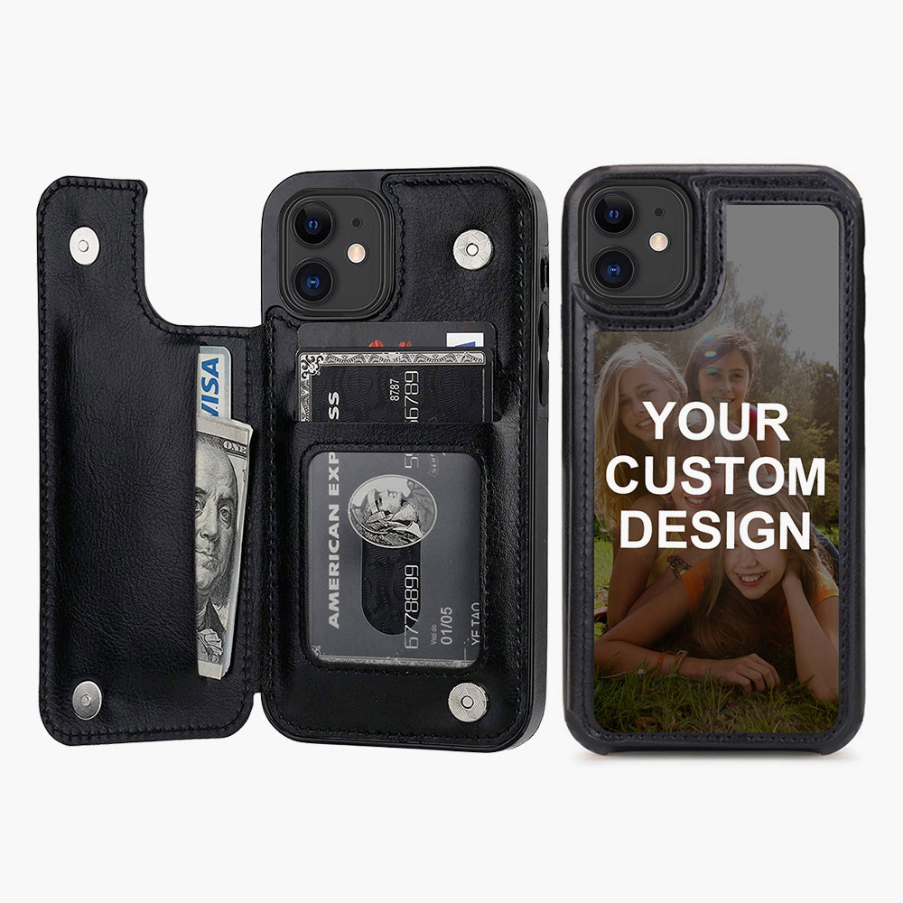 Custom Photo Phone Case,Wallet Card Holder Case